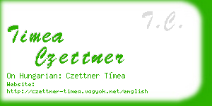 timea czettner business card