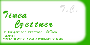 timea czettner business card